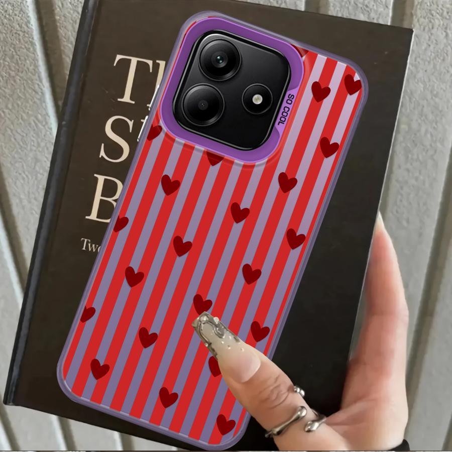 Задняя крышка-чехол для телефона для Xiaomi Redmi Note 14 11 12 Pro 12s Note 13 Pro Plus 11s Полоска Сердце