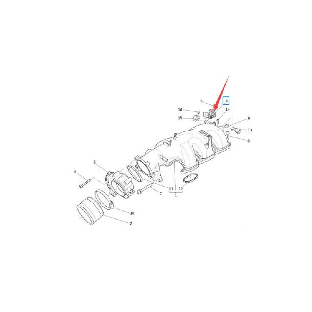 A High Quality Intake Manifold Absolute Pressure Sensor Suitable For Maserati Ghibli Quattroporte Levante Ferrari 488 272880