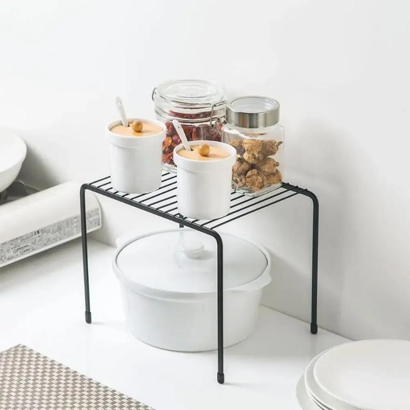 Metal Hollow Drain Shelves Sink Storage Rack Adjustable Storage Holder Kitchen Cabinet Organizer Dish Tray Bathroom Corner Shelf