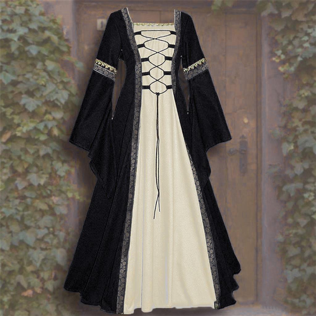 Women's Vintage Floor Length Gothic Cosplay Dress