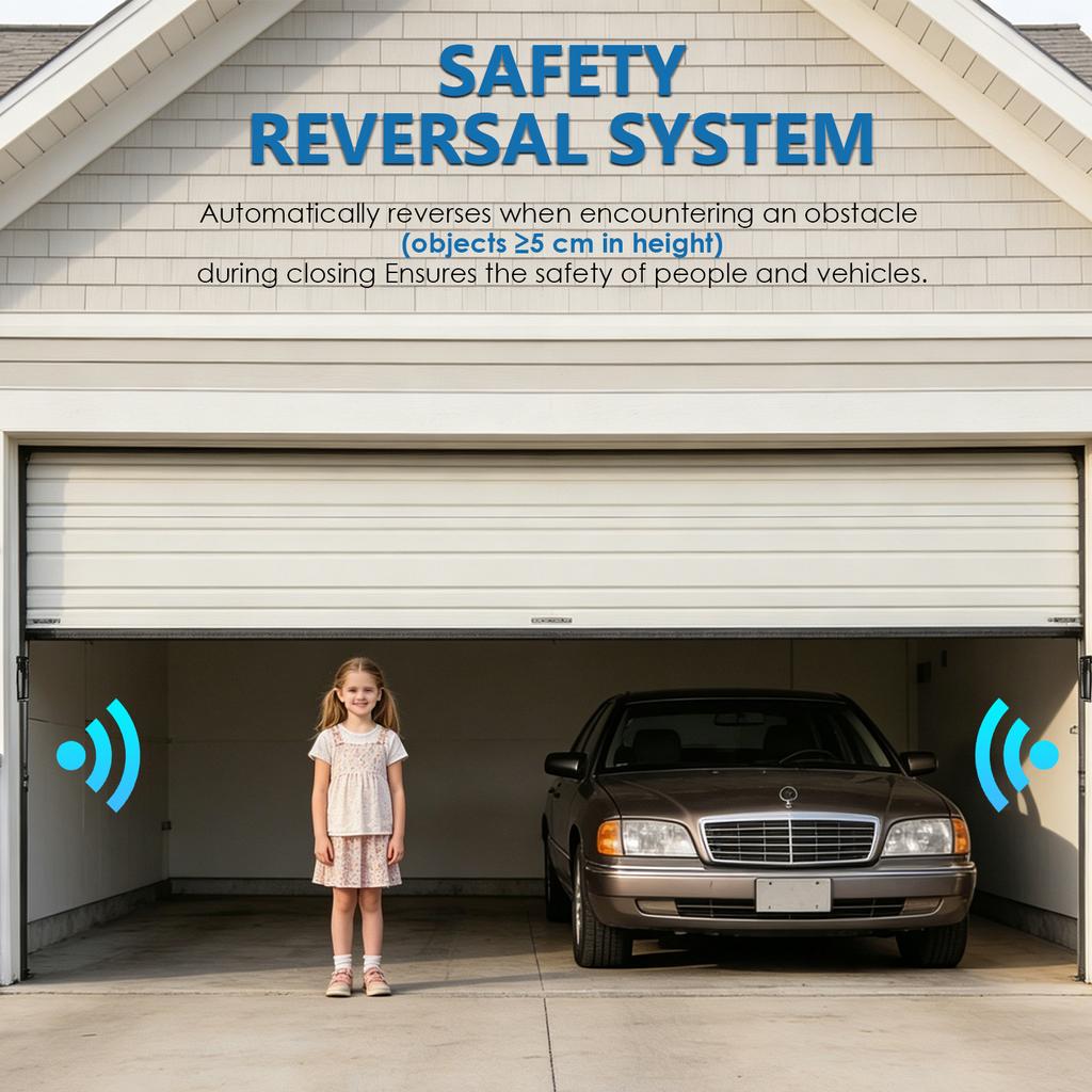 Sihao Electric Roller Garage Door Opener Kit 800N/1000N Remote Controlled Gate Motor