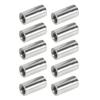 10 Pcs Round Connector Nut M8x1.25 Female Thread L25mm Rod Coupling Nuts Stainless Steel Threaded Sleeve Rod