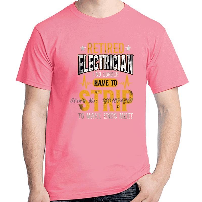 Electrician Retired Retireunisext Vintage Graphic T Shirts Summer Cotton Short Sleeve Tshirts Tees Tops New Shirts And Tshirts