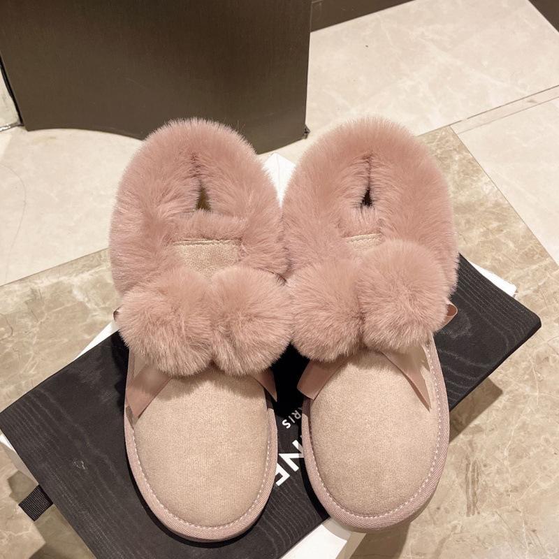 Женские зимние ботинки Huhu Milk 2024 года, новые милые утепленные флисовые ботинки для студентов, северо-восточная теплая хлопковая обувь