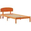 Bed Frame Wax Brown 80 x 200 cm Solid Pine Wood