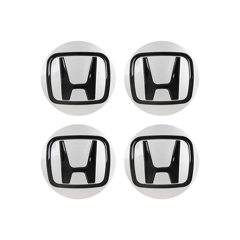 4pcs Car Wheel Center Cap Hub Cover Badge Emblem Sticker Car Accessorie For Honda Civci FIT CRV Accord Jazz HRV Stepwgn CRZ 5th