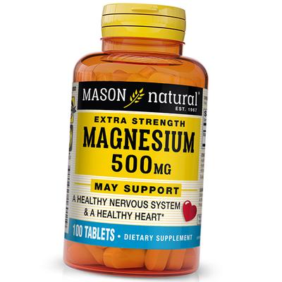 Магний Оксид, Extra Strength Magnesium 500, 100таб (36529050)