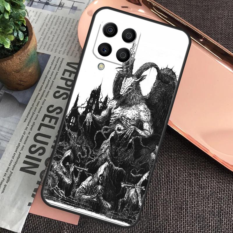 Чехол с рисунком Дьявол Сатана Темное Искусство для Samsung Galaxy M32 M31 M12 M52 M13 M33 M53 M11 M51 M15 M55 M14 M34 M54 M20 M30s
