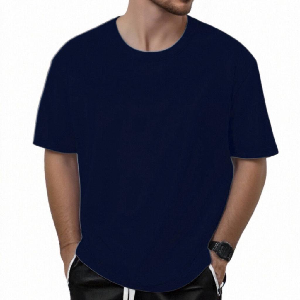 Футболка мужская 320G хлопок короткий рукав футболка мужская летняя свободная короткий рукав однотонный цвет непроницаемый хлопок