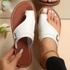 Summer New Large Women's Shoes Toe Covering Fashion Flat Heel Casual Women's Sandals and Slippers