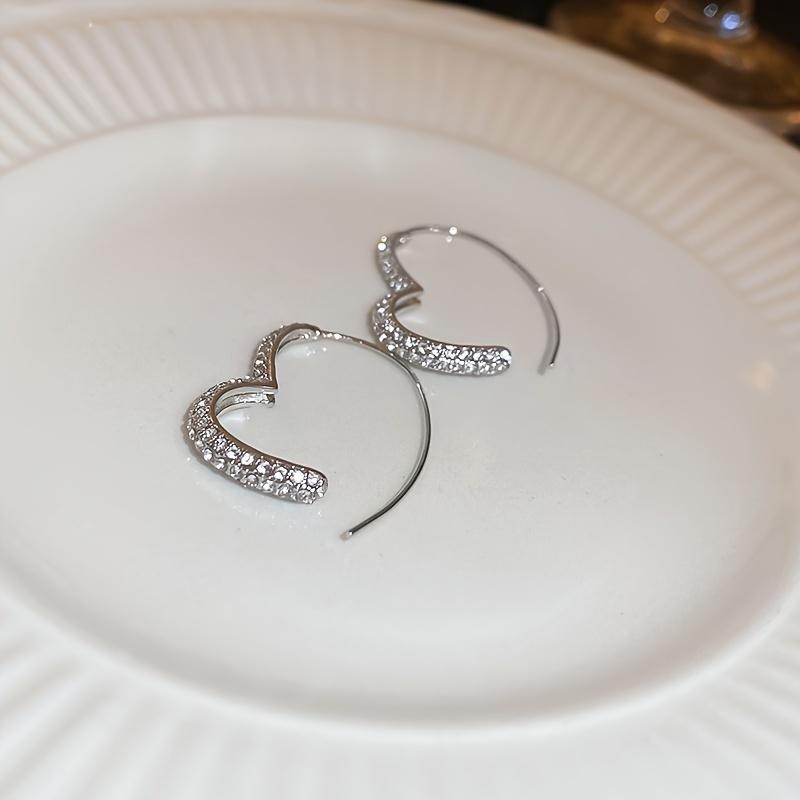 Изысканные, модные, сверкающие и заботливые серьги для девочек, универсальные серьги, серьги, модные ювелирные аксессуары, рождественские подарки