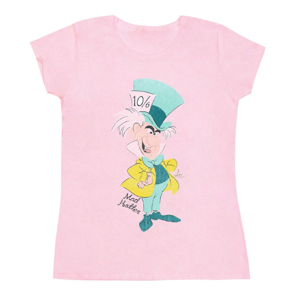 Disney Womens/Ladies Classic Mad Hatter Cotton T-Shirt