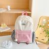 New Color Block Kids Backpack Lightweight Kindergarten School Bag For Boys Girls Travel Outdoor Leisure
