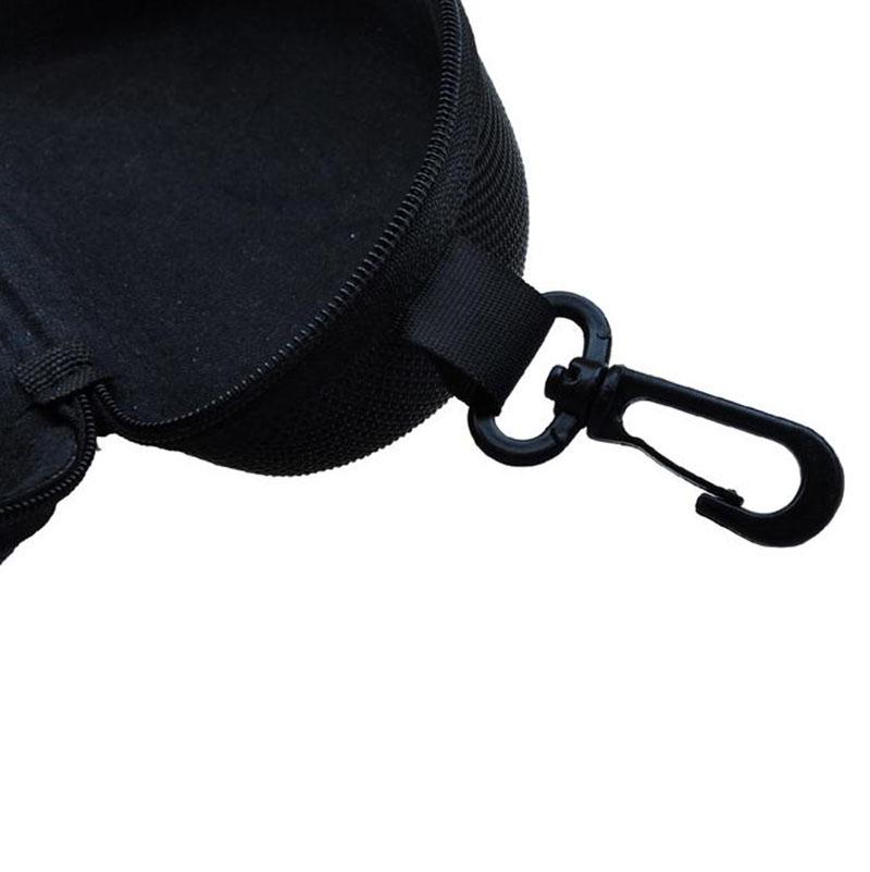 Модная унисекс подвесная сумка для очков, футляр для солнцезащитных очков, портативный футляр для очков на молнии, однотонная модная ткань Оксфорд