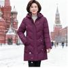 Plus Size XL-6XL Middle Age Women's Winter Jackets New In Coats Elegant Loose Thick Warm Long Parkas Female Outerwears
