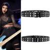 Pentagram Star Waist Belt Belt Double Row Hole Rivet Waist Belt PU Leather Waistbands  Daily