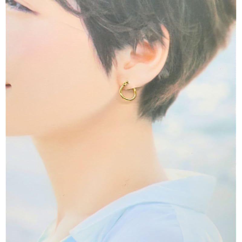 [Petit-Germe] Petit Gelme Hoop Earrings Stainless 316L 10mm Gold Color P1024