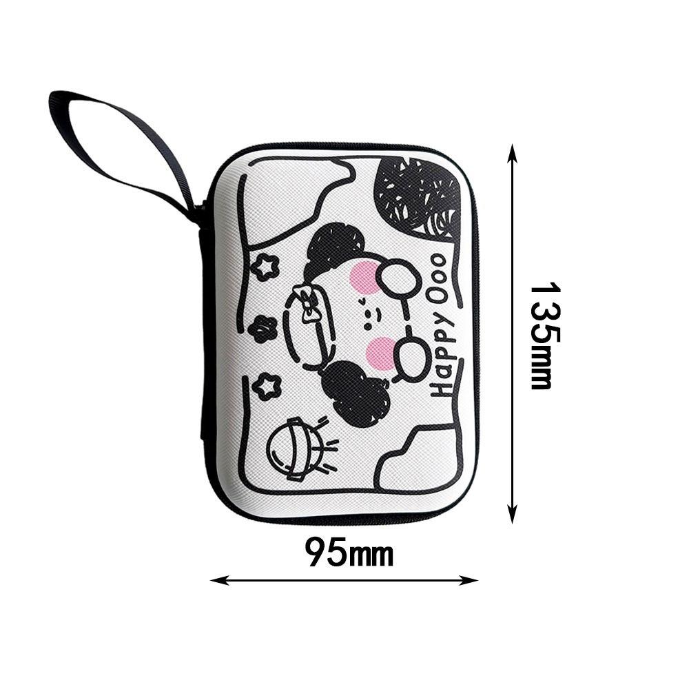 PU коробка для хранения кабеля данных прямоугольный чехол для хранения наушников для путешествий