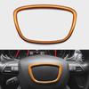 For Au-di A4 B6 B7 B8 A6 C6 A5 Q7 Q5 A3 A4L A8L A6L Car Steering Wheel Cover Center Logo Frame Stickers Interior Car Accessories