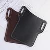 Men's Leather Phone Holster for Belt Outdoor Casual Running Sports Vertical Cell Phone Holder Pouch