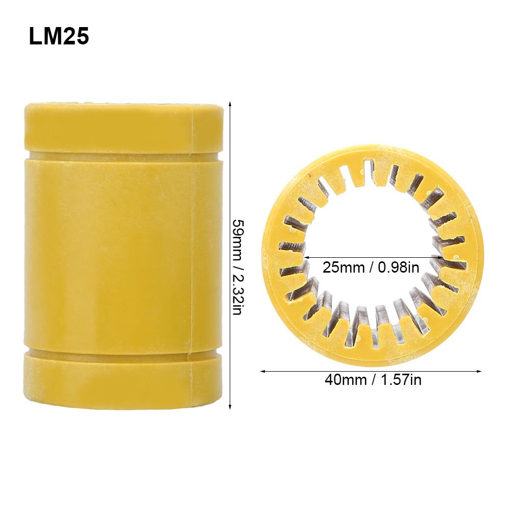 Engineering Plastic Linear Bearing Oil Free Noise Free All Plastic Bearing for Multiple Purpose(LM25 )
