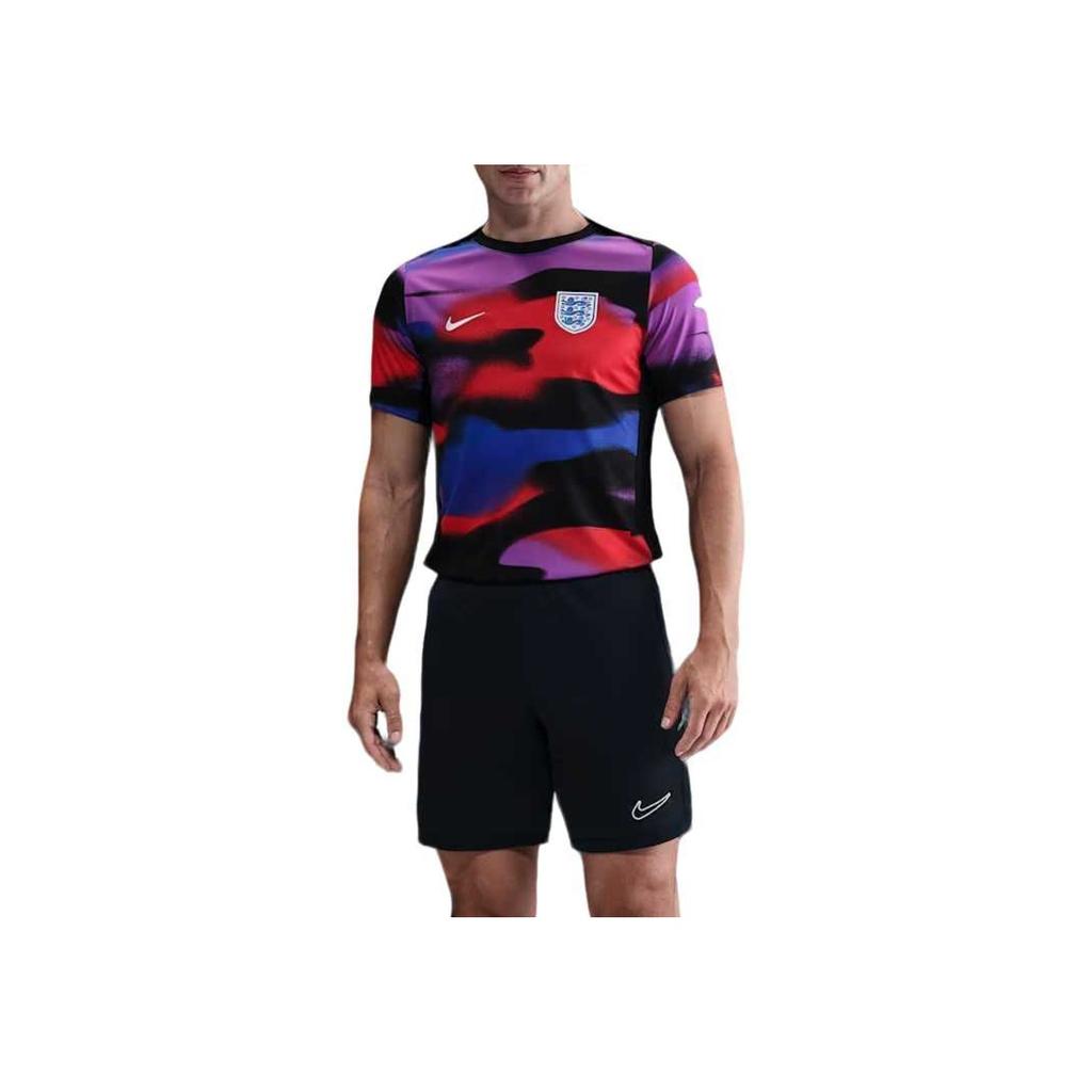 Nike Dri-Fit Англия Академия Профессиональный игрок Облегающий крой Короткий рукав Удобная Футболка для футбола, приятная к телу Мужские топы FZ9709-407