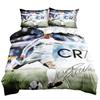 Football star player west printing quilt cover pillowcase 3D digital printing three-piece set