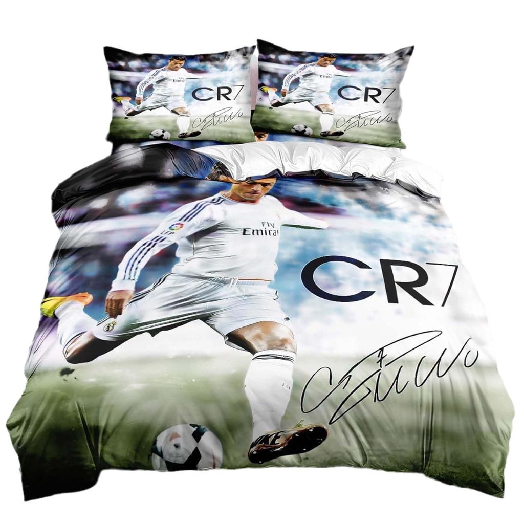 Football star player west printing quilt cover pillowcase 3D digital printing three-piece set
