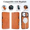 2 in 1 Magsafe Wallet Case for IPhone 17 Promax Air 16 Pro Max 15 Plus 14 13 12 Iphone17 Cards Slot Leather Flip Phone Cover