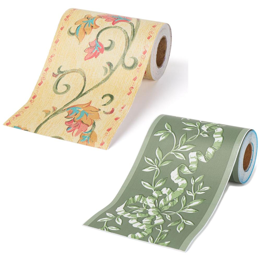 Self-adhesive Waterproof Waist Line Wallpaper Baseboard Wall Border Stickers Skirting Line