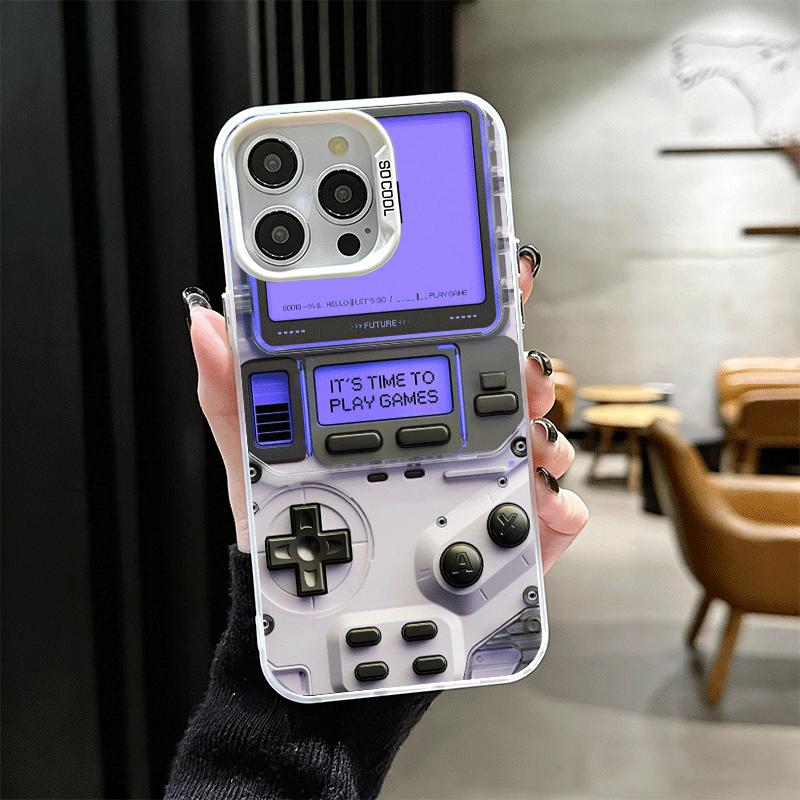 Игровая консоль Модный Мальчик Мягкий Чехол для Телефона для iPhone 15 16 17 Pro Max 17Air 16E 14 Plus 13 12 Mini Ударопрочная Задняя Крышка