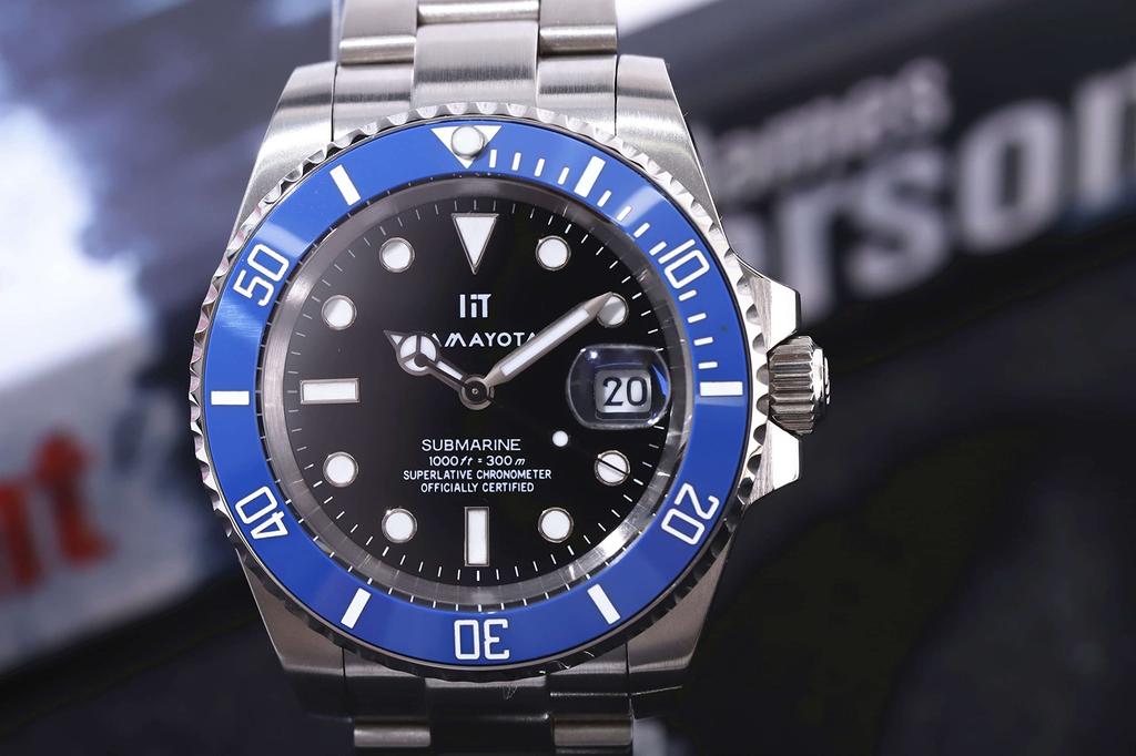 HAMAYOTA Часы Sub Automatic с японским механизмом 316L мужские дайверские