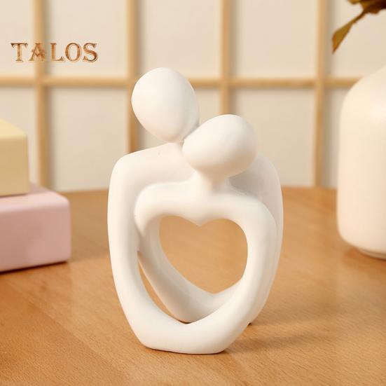 Скульптура пары, минималистская статуя обнимающихся влюбленных из смолы, настольная абстрактная статуэтка пары для домашнего декора, подарка на годовщину ко Дню святого Валентина