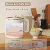 Fast Ramen/Soup Cooker, Stainless Steel Inner Pot with Overheat Protection, Ideal for Students and