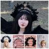 Солнечный пух повязка на голову Богиня Лолита резинки для волос Креативный обруч для волос с крыльями ангела Умывание лица