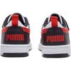 Puma Rebound V6 Lo Ac Универсальные Удобные Низкие Детские Кеды для Скейтбординга Детские Кеды для Скейтбординга Черный Белый Красный 404316-02