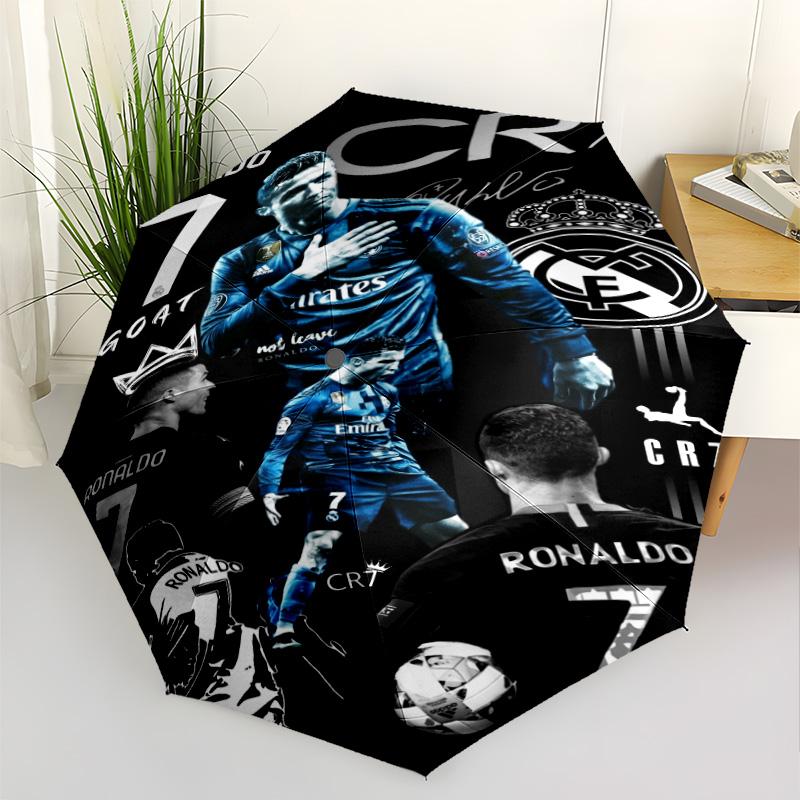Ronaldo's Iconic Moment Outdoor Automatic Umbrella Compact & Durable 8-Rib Design Compact Design for Outdoor Daily Use Fashionable