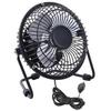 Mini Fan - USB Rechargeable - 5" Black - Low Noise