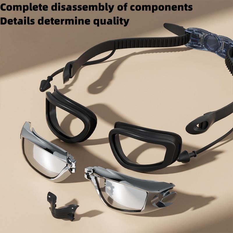 Очки для плавания с защитой от запотевания и УФ-защитой, обеспечивающие четкое зрение. Профессиональные очки для плавания для мужчин, женщин и подростков.