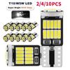 1/2/10pcs W5W T10 Led Bulbs Canbus 4014 26 Smd 6000K 168 194 Error Free Car Interior Light Dome License Plate Super Bright Auto Light Signal Lamp
