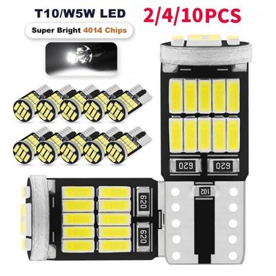 1/2/10 шт. Светодиодные лампы W5W T10 Canbus 4014 26 SMD 6000K 168 194 без ошибок Автомобильный внутренний свет Плафон Подсветка номерного знака Супер яркий Авто свет Сигнальная лампа
