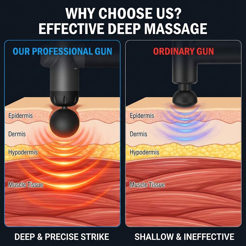 Перкуссионный массажный пистолет для глубоких тканей для спортсменов. 99 скоростей ЖК-дисплей. Массажер для тела с 8 насадками, для облегчения боли во всем теле, тихий.