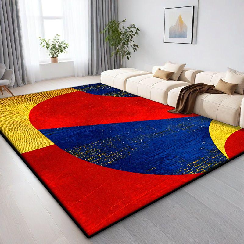 Легкий Роскошный Геометрический Ковер Гостиная Скандинавский Декор Дом Ковры Большой Площади Зона Дивана Спальня Гардеробная Напольные Коврики Нескользящие