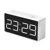 LED Digital Alarm Clock USB/Battery Mirror Real-Time Display Bedside Table Alarm Clock