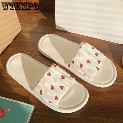 Нескользящие тапочки для ванной комнаты с защитой от запаха, женские летние домашние тапочки в стиле Ins с противоскользящей ступенькой, милые сандалии с мягкой подошвой Shit Sense