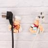 Plug Hook Multifunctional Strong Adhesive Punch-free Lovely Cartoon Chef Power Cord Storage Rack for Home