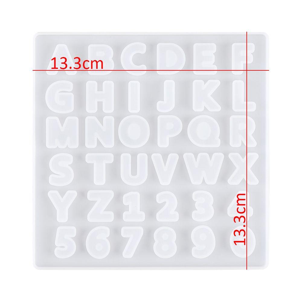 Ornament Resin Casting Silica Gel Handmade DIY Crafts Silicone Molds Resin Mould Alphabet Number