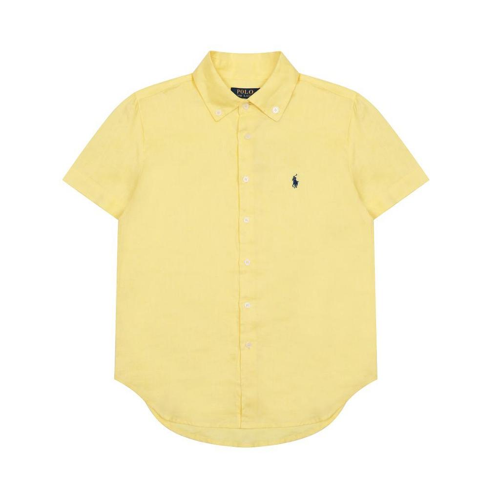 2025 Summer Ralph RL Little Pony Embroidered Pure Linen Goddess Short-Sleeved Shirt