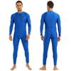 Mens One Piece Bodysuit Turtleneck Spandex Long Sleeve Unitard Leotard Dancewear