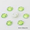 8/10/12mm Sewing Flatback Rhinestones Round Acrylic Beads Sew On Strass Crystal Stones For DIY Craft Scrapbook Decoration